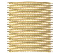 Gatuida Juego de Trastes de Guitarra de Latón Amarillo 2.0 Mm 20 Piezas para Guitarra Acústica y Clásica Kit de Trastes para Reemplazo Accesorios Flamenca y Eléctrica