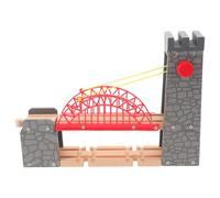 Gatuida Juego de Tren con Accesorios de Puente: Puente de Paso Elevado Compatible con Todos los Principales Trenes de Juguete, Accesorios de expansión ferroviaria, de vía de Juguete