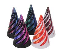 Gatuida Juguete de Cono Espiral piramidal de 5 Piezas: Escultura Reversible Que a través para Calma y relajación - Juguete de Escritorio antiestrés Impreso en 3D Impossible