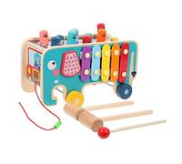 Gatuida Juguete Educativo de Golpear de Madera para Xilófono de con Martillo Juguete Musical para Desarrollar Coordinación y Percepción del Color