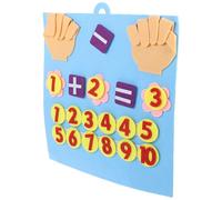 Gatuida Juguete Educativo para Pequeños, Tablero Matemáticas de Fieltro 30x30 Cm, Material No Tejido Seguro, Aprendizaje de Adición y Resta, Juguete Cognitivo Numérico Preescolar