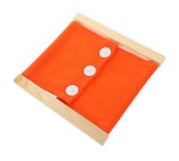 Gatuida Juguete Educativo para Practicar Habilidades De Vestir con Botones Grandes Naranjas Tablero Sensorial Montessori para Preescolar Herramienta Didáctica para Niño Niña Pequeños y Act