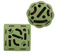 Gatuida Juguete Interactivo para Gatos 2 Piezas Caja Laberinto de Fieltro Resistente con Campana de Hierro Rompecabezas para Gatitos de Interior Ejercicio y Estimulación Cognitiva