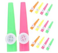 Gatuida Kazoos de Plástico de 24 Colores Surtidos Instrumentos Musicales para Niños Juguetes Educativos para Fiesta de Usar sin Necesidad de Teoría Musical