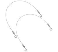 Gatuida Kit de 2 Piezas Colgador de Carteles con Cable de Acero Inoxidable 05 M Gancho de Techo Resistente y Alambre Ajustable para Colgar Cuadros Luces y Decoración en Interiores