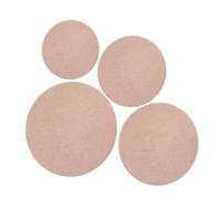 Gatuida Kit de 4 Bates de Cerámica Redondos de Madera Color Caqui Superficie Lisa que Acelera el Secado para Arte Cerámico Profesional y Necesidades Creativas