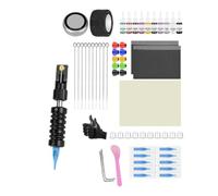 Gatuida Kit de Inicio para Tatuar, Soporte para Bolígrafos de Tatuaje, Aleación de Aluminio, Silicona y Plástico, Portátil, para Práctica Diy, para Principiantes y Tatuadores