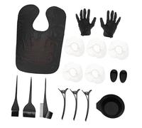 Gatuida Kit de Teñido del Cabello 9 Piezas Set de Herramientas para Teñir Peine para Teñir, Cuenco para Mezclar, Pinzas de Peluquería para Uso Profesional y Doméstico Color Aleatorio