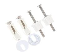Gatuida Kit de Tornillos para Fijación de Asiento de Inodoro Accesorios de Repuesto Resistentes y Duraderos Instalación para Tapadera Wc Estándar Incluye de Expansión para Baño