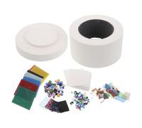 Gatuida Kit Horno Microondas para Fusión de Vidrio 6 Piezas para Cerámica y Manualidades Casa Mini Horno de Sobremesa Resistente para Joyería y Proyectos Artísticos