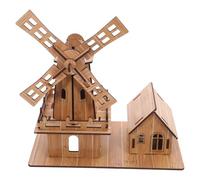 Gatuida Kit Stem de Construcción DIY con Molino de Viento y Casita Modelo Mecánico Educativo para Experimentos Científicos y Manualidades Infantiles
