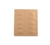 Gatuida Lámina de Piel de Silicona Beige para Práctica de Labios Cosméticos Profundidad Precisa de Aguja y Espacio Extra para Diseño, Adecuado para Principiantes y Artistas