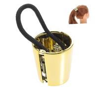 Gatuida Lazo Cabello Dorado De Aleación Pulida, Diseño Sencillo y Ligero, Para Mujer Uso Diario, Accesorio Elegante y Práctico