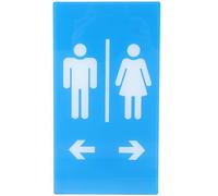 Gatuida Letrero de Baño Acrílico Unisex para Puerta Señalización Resistente para Baños Públicos y Domésticos Símbolo de Género para Hombres y Mujeres Adecuado para Hoteles y