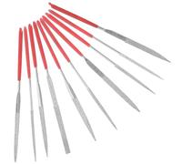 Gatuida Limas de Diamante Mini 3x140mm, Conjunto de 10 Limas Manuales para Metal, Vidrio, Madera y Piedra, Herramientas Precisas para Joyería y Bricolaje Portátil