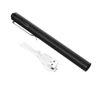 Gatuida Linterna LED Recargable Tipo Bolígrafo con Medidor y Regla para Enfermeras y Médicos Luz de Alta Brillo para Exploración Médica y Evaluación Precisa Portátil y Fácil de