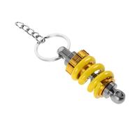 Gatuida Llaveros con Amortiguador para Motocicleta Muelle de Suspensión Resistente Accesorio Decorativo Compatible con Llaves de Moto y Atv Diseño Funcional y Duradero Color Amarillo