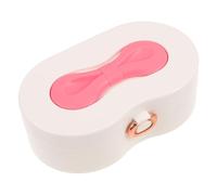 Gatuida Maletín de Maquillaje Infantil con Espejo Integrado y Compartimentos Organizador Portátil para Joyas y Cosméticos Diseño Princesa con Lazo Rosa para Niñas de Imitación