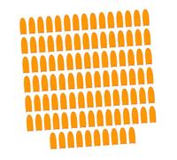 Gatuida Mangas Dedos Antideslizantes Textura De Látex Naranja, 100 Unidades Tamaño M, Cubiertas Duraderas Para Protección y Resistencia Al Desgaste, Uso Multifuncional Para Cuidado y Seguridad Manual