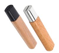 Gatuida Mango de Cuchillo de Madera de Palo de Rosa 2 Piezas Pequeño Ergonómico para Cuchillos Chinos de Cocina, Accesorio de Reparación Cómodo y Reemplazo para Utensilios de