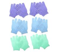 Gatuida Manoplas Exfoliantes Baño 12 Piezas Nylon Removedor De Piel Muerta Multicolor Guantes Corporales Suaves Para Ducha Cuidado Diario Piel Seca Grasa y