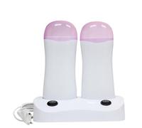 Gatuida Máquina Calentadora de Cera Portátil de 100 Calentador Automático y Diseño de Dos Compartimentos para Depilación en Manos y Línea de Bikini