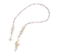 Gatuida Marcapáginas de Metal Cadena Larga y Cuentas Vintage Coloridas, Colgante Sol y Luna, Marcador Decorativo para Amantes Libros, Adecuado para Lectura y Obsequio, Diseño Artesanal