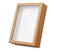 Gatuida Marco de Fotos 3D Rosa Prensada, Vitrina Expositora de Flores Secas, Marco de Madera Natural 7 Pulgadas (12.7x17.8 Cm) Profundidad Hueca de 3 Cm, Soporte Decorativo para Pared