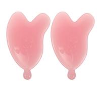 Gatuida Masajeador facial y de cuello de 2 piezas: Gua Sha manual para el cuerpo, con forma de corazón, para el cuidado facial, para mujeres y niñas, diseño ligero, para autocuidado.