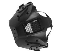 Gatuida Máscara Negra Media Cara para Adultos Casco Steampunk con Base para Cosplay y Halloween Compatible con Máscaras Goth y Punk Diseño Transpirable para Fiestas Temáticas