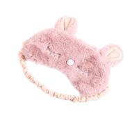 Gatuida Máscara Ojos De Seda y Felpa Para Dormir, Color Rosa Polvo Estilo Conejo, Bloquea Luz, y Lavable, Adecuado Para Viajes y Uso Nocturno Mujeres y Niñas