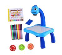 Gatuida Mesa De Dibujo con Proyector Infantil Multifuncional Juguete Educativo De Plástico para Pintar Desarrollo Creativo y Percepción Visual Incluye Patrones para Niño Niña