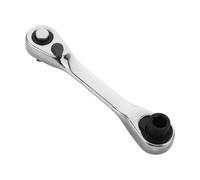 Gatuida Mini Llave de Carraca Llave Combinada Reversible con Enchufe Hexagonal Herramienta Multiusos Compacta para Reparación Automóvil Bicicleta y Bricolaje