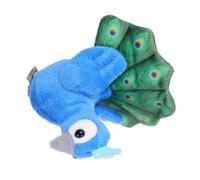 Gatuida Mini Marioneta Dedo de Peluche con Diseño Realista de Pavo Real Juguete Interactivo para Bebés para Contar Cuentos y Portátiles