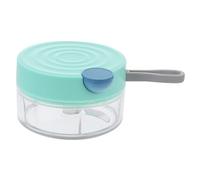 Gatuida Mini Picadora Manual Multifuncional para Frutas Verduras Nueces y con Taza Antideslizante Transparente Diseño Compacto y Fácil Limpieza para Cocina Práctica