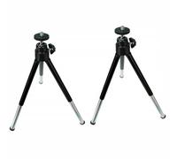 Gatuida Mini Trípode Telescópico Negro para Teléfono Móvil Soporte Multiposición de Dos Segmentos 2 Unidades para Fotografía en Escritorio y Transmisión Móvil Profesional