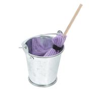 Gatuida Miniatura Fregona y Cubo de Metal Limpieza Accesorios Casa Muñecas DIY Decoración