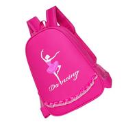 Gatuida Mochila de Bailarina para Niña Mochila de Baile Escolar de Oxford Resistente y Transpirable Color Rosa Fucsia para Viaje y Uso Diario