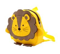 Gatuida Mochila Infantil de Oxford con Diseño de León Mochila Antipedida Ajustable con Cuerda Desmontable para Edad Preescolar y Guardería