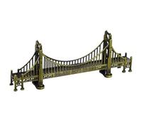 Gatuida Modelo del Puente Golden Gate Decoración Retro Oro Punto De Referencia Modelo De Puente Arquitectónico Modelo De Puente Decorativo Decoraciones De Puente Aleación