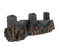 Gatuida Modelo Gran Muralla China para Acuario Decoración para Peceras Figura Miniatura Artesanal Adorno Arquitectónico Cultural para Oficina y Hogar Decorativa Única