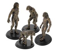 Gatuida Modelos de Enseñanza Evolución Humana 4 Piezas, Figuras Primitivas de Plástico Seguras para Educación Escolar y Hogar, Decoración de Mesa de Escritorio para Aprendizaje Didáctico