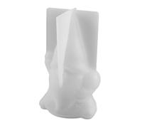 Gatuida Molde de Silicona Epoxi de Cristal, Blanco, Reutilizable, Fácil de Desmoldar y Lavar, Molde de Silicona, para Decoración de Mesa, Navidad, Adorno de Santa Claus y Muñeco de Nieve