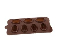 Gatuida Molde de Silicona para Chocolate con Cavidades Forma Café Molde para Pasteles Bombones Jabón y Cubitos de Hielo Resistente al Horno y Lavavajillas Color Chocolate