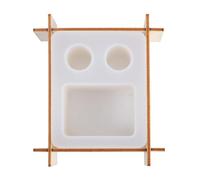 Gatuida Molde de Silicona para Portacepillos de Dientes y Portavasos Flexible y Resistente al Calor Molde para Manualidades DIY Doble Agujero para Cepillos Eléctricos Accesorio de