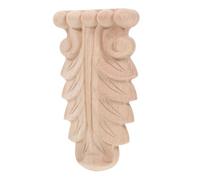 Gatuida Moldura De Madera Tallada Aplique Decorativo Europeo para Muebles Clásicos Cornisa De Madera Sin Pintar Detallada Adorno Esculpido para Puertas y Chimeneas Fácil Instalación