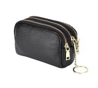 Gatuida Monedero de Cuero Mini Porta Cambios Cartera de Vaca para Mujer Diseño Sofisticado para Monedas y Cosméticos