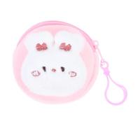 Gatuida Monedero de Peluche de Conejito Kawaii Mini Monedero de Dibujos Animados para Niñas Portátil Forma de Animal para Guardar Monedas y Auriculares