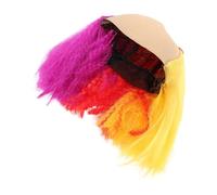 Gatuida Multicolor Costume Wig Lightweight Party Fun Wigs For Women Men Mardi Gras Halloween Cosplay And Carnival Performances
