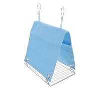 Gatuida Nido Colgante para Pájaros Grande Azul Cama Tipo Tienda Transpirable para Loros y Periquitos Malla Metálica Cama de Invierno para Jaula Refugio Cómodo y Seguro para Mascotas